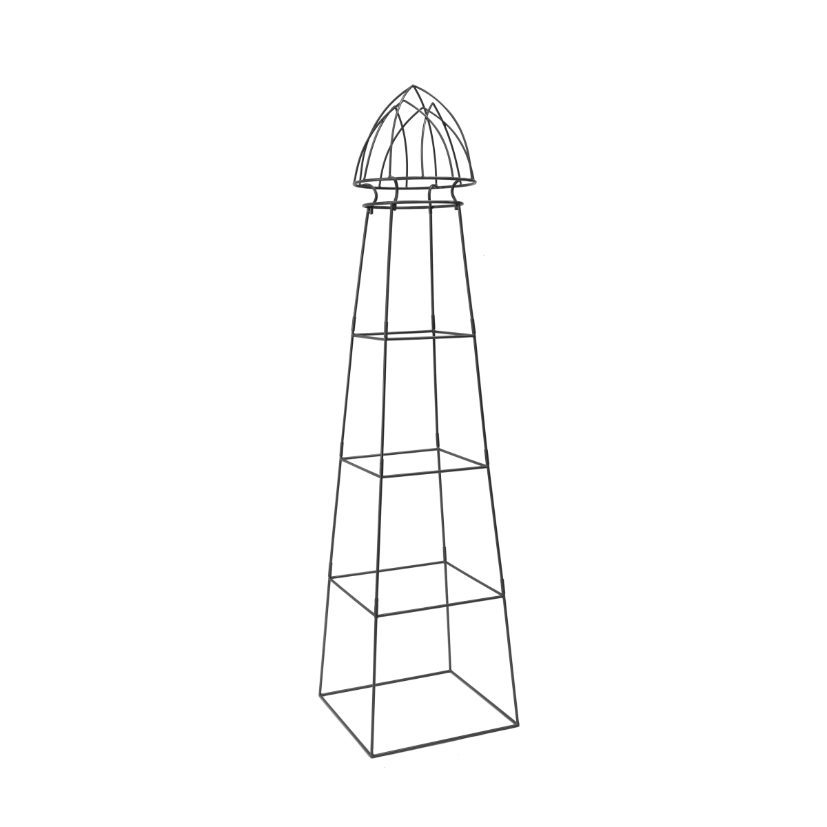Achla PYL-22 Minar Pylon II, Wrought Iron - Graphite Powdercoat Finish