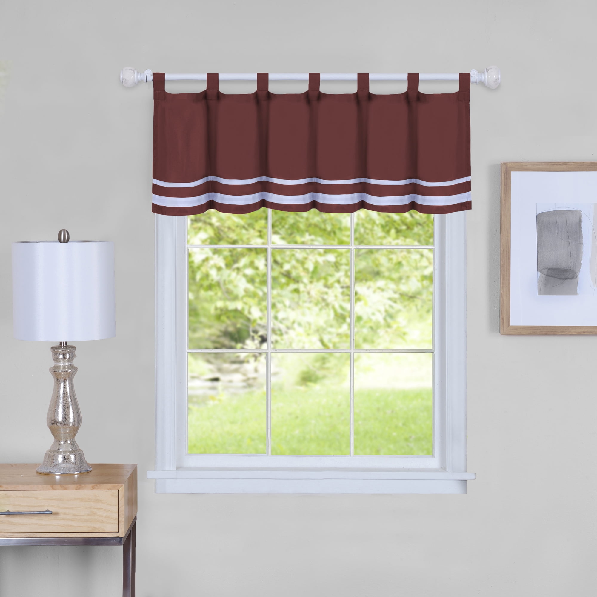 Achim Home Furnishings Achim Home Imports Soft Window Valance