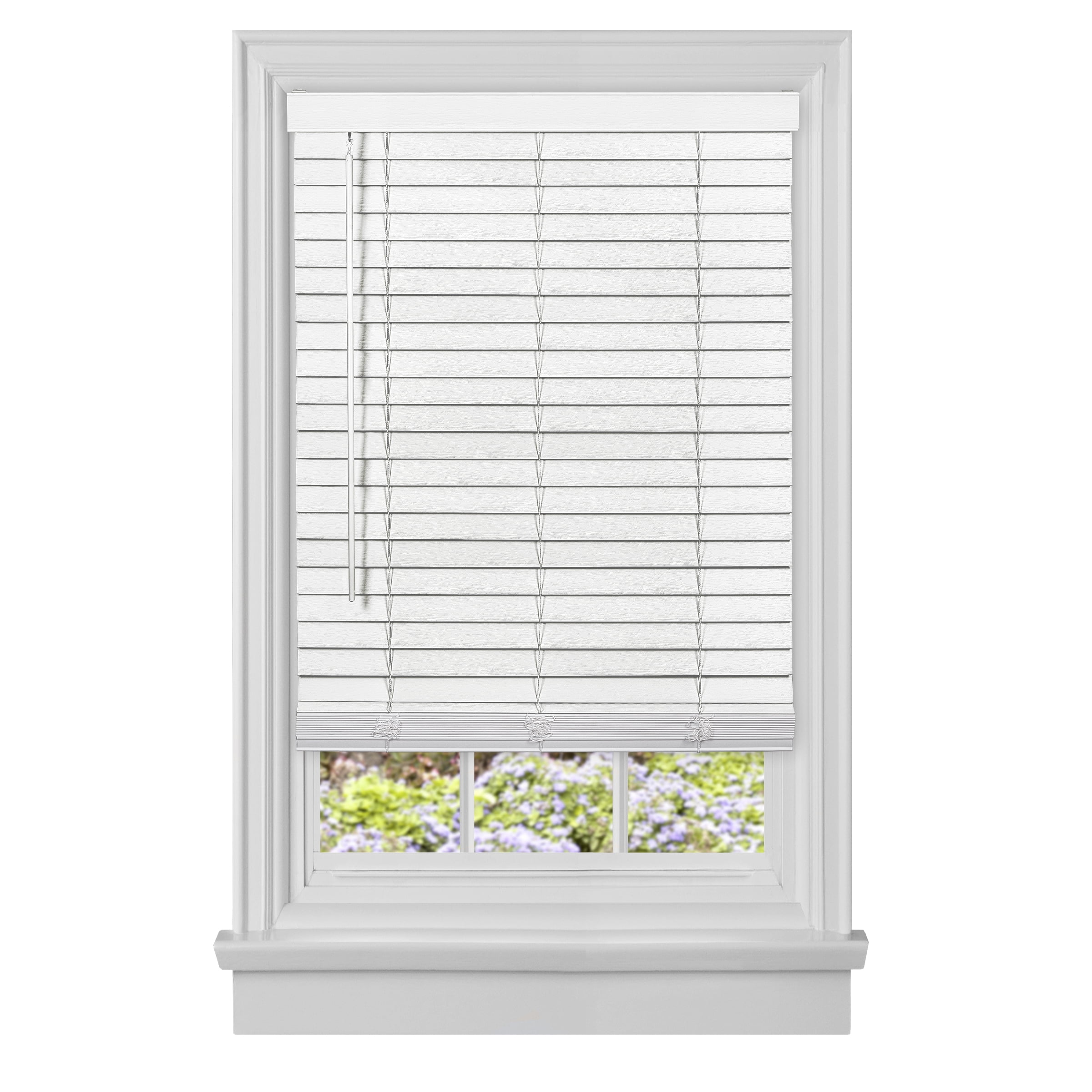 Picture of Achim MFG229WH02 29 x 64 in. Cordless GII Madera Falsa 2 in. Faux Wood Plantation Blind - White