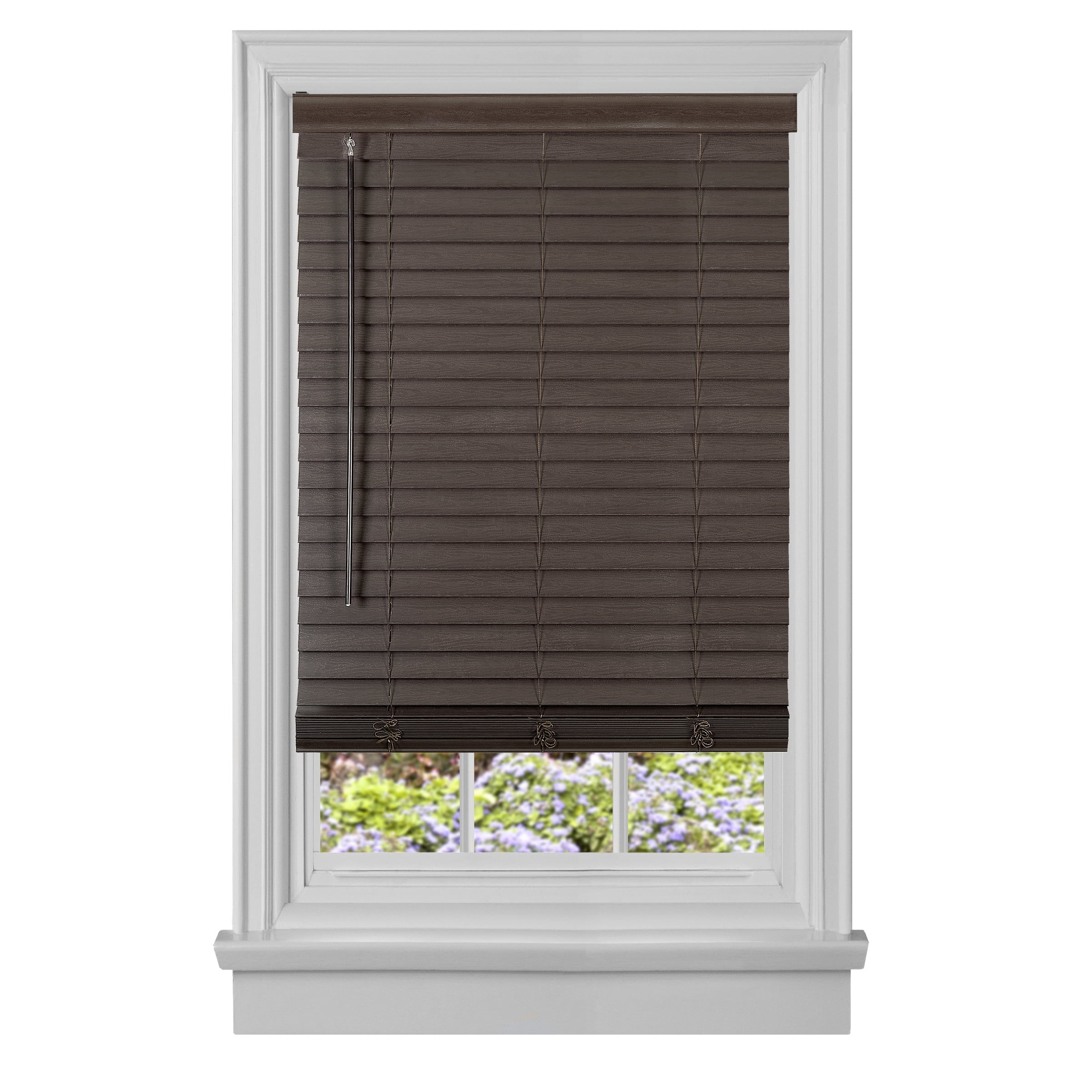 Picture of Achim MFG234MH02 34 x 64 in. Cordless GII Madera Falsa 2 in. Faux Wood Plantation Blind - Mahogany