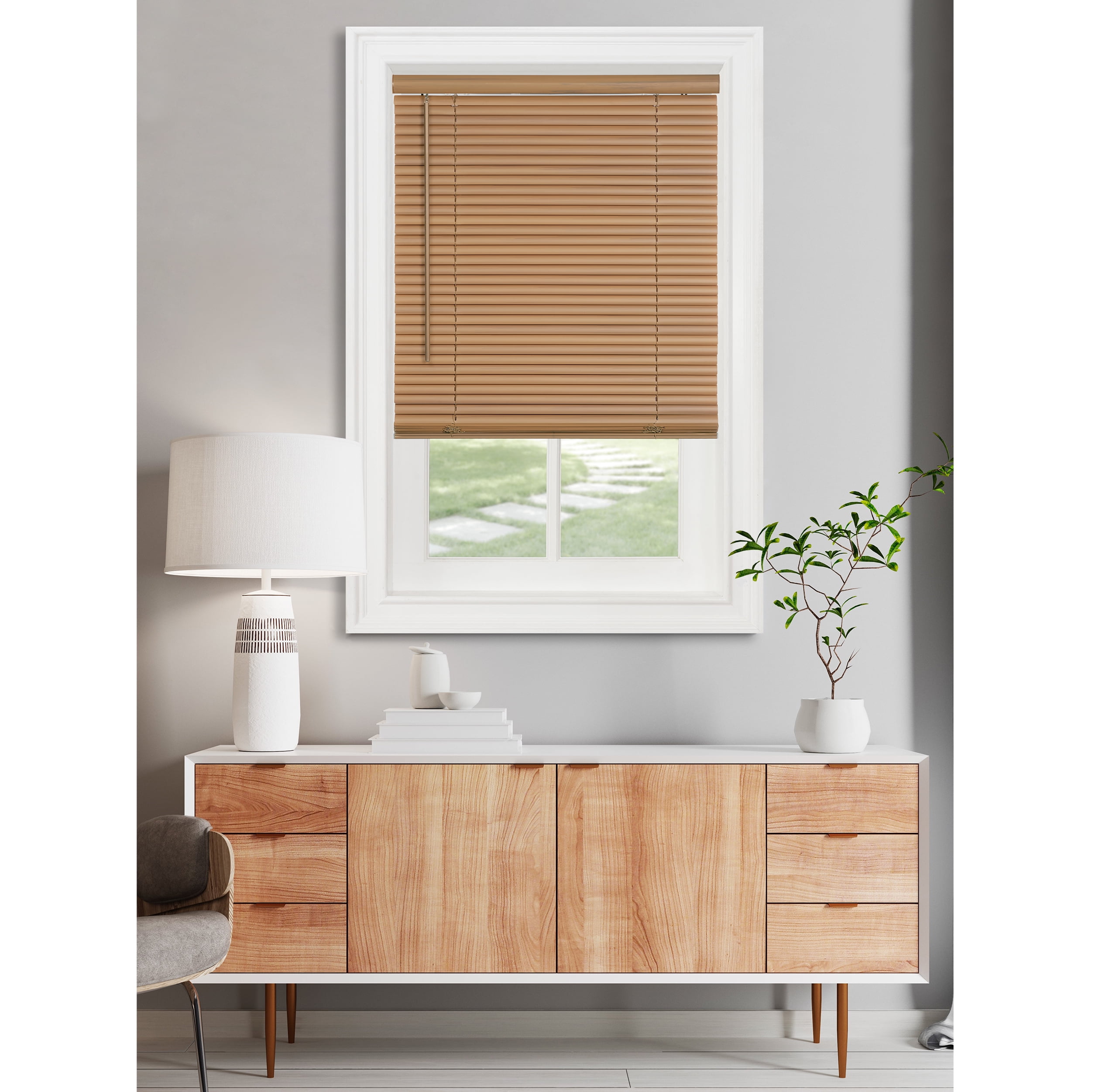 Picture of Achim MSG224WD06 24 x 64 in. Cordless GII Morningstar 1 in. Light Filtering Mini Blind - Woodtone