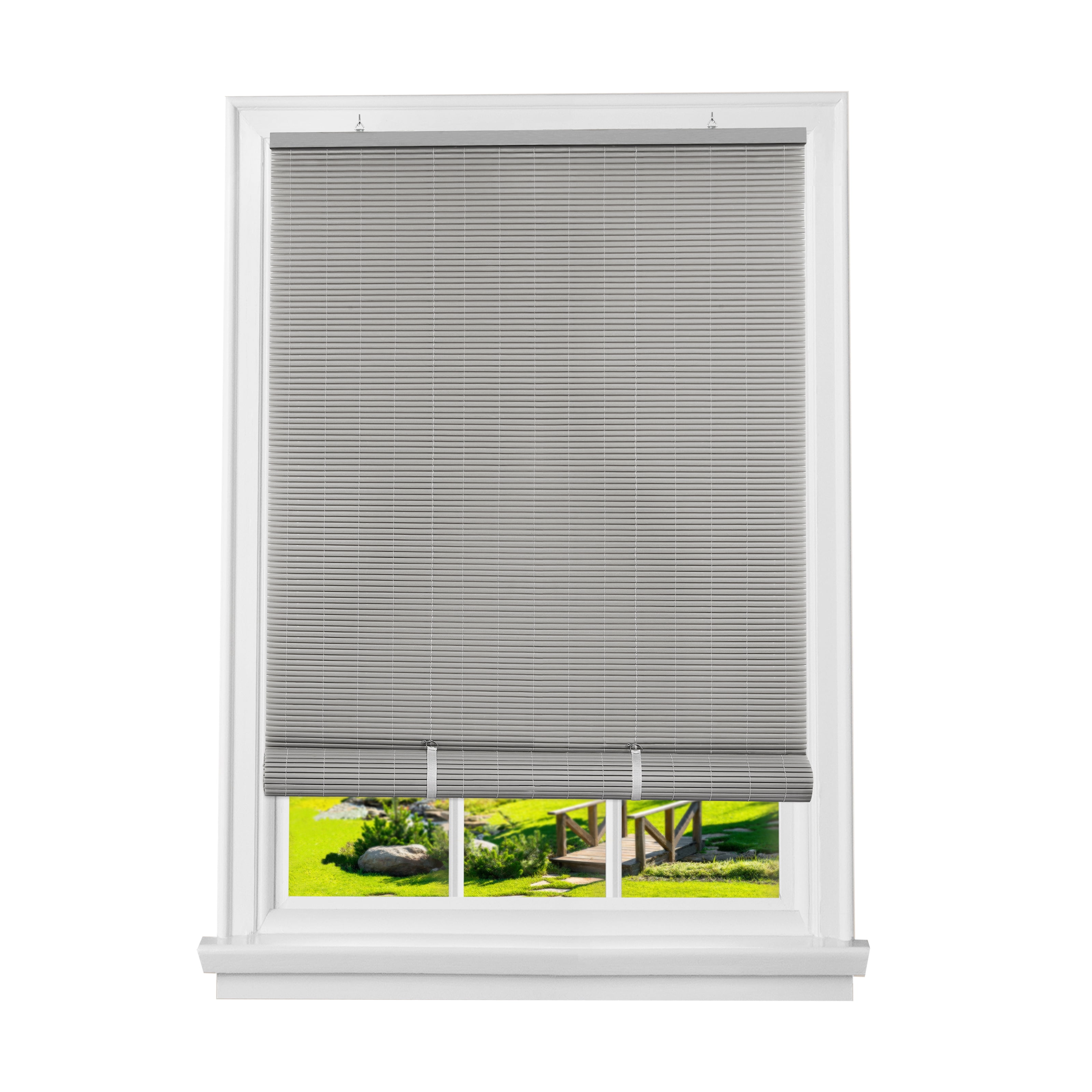 Picture of Achim SOCO30GY06 30 x 72 in. Cordless Solstice Vinyl Roll-Up Blind, Gray