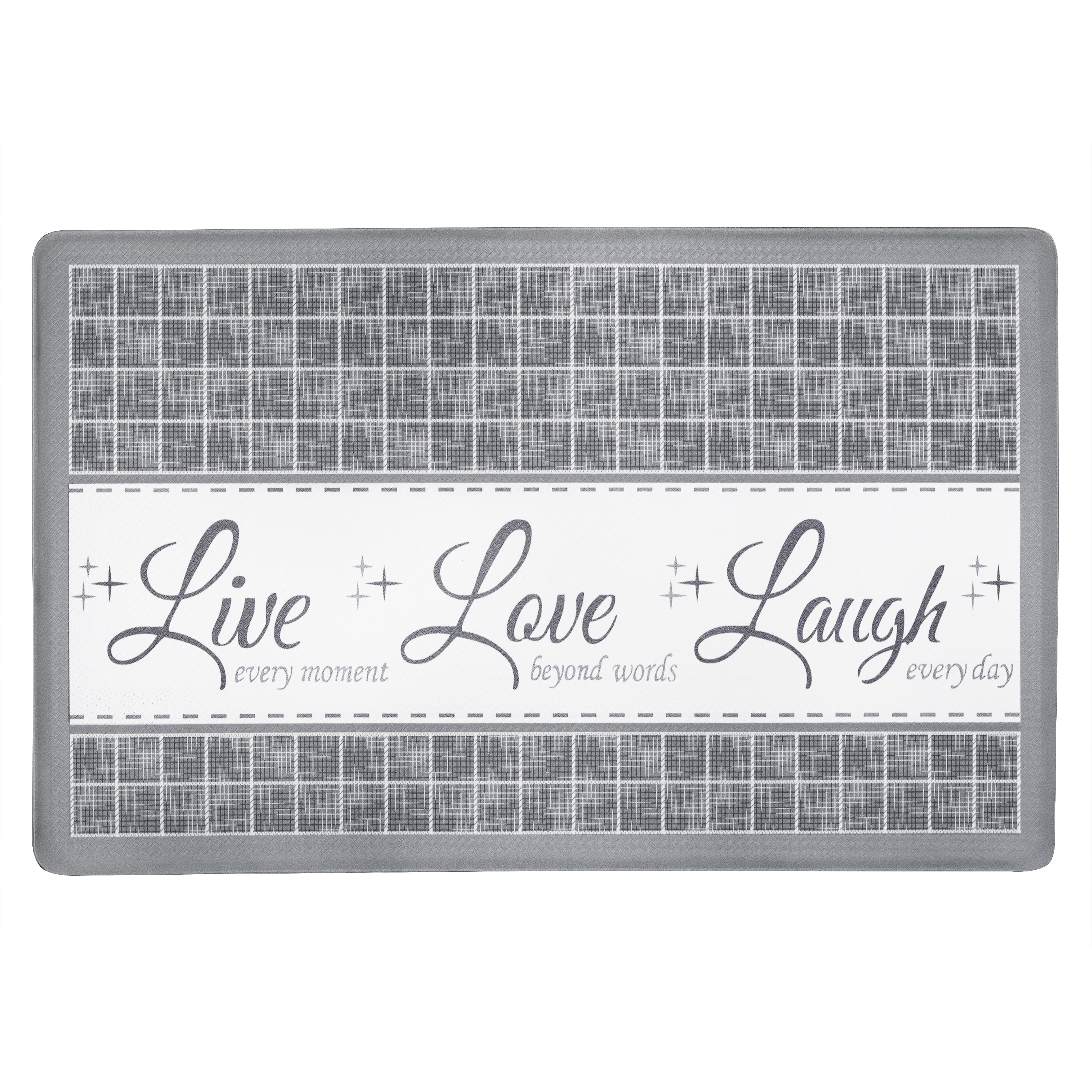 Picture of Achim ANFTMLLG12 18 x 30 in. Live Love Laugh Indoor Anti-Fatigue Mat, Grey