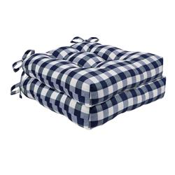 Picture of Achim BCCHPDNY12 16 x 15 x 3 in. Buffalo Check Tufted Chair Seat Cushions&#44; Navy