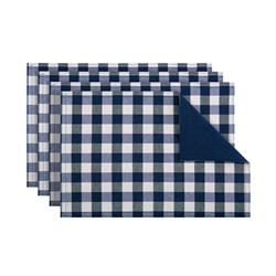 Picture of Achim BCPLMTNY36 12 x 18 in. Buffalo Check Placemats&#44; Navy