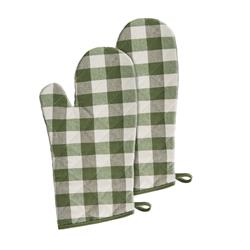 Picture of Achim BCOMITSG36 7 x 13 in. Buffalo Check Oven Mitts&#44; Sage