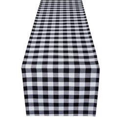 Picture of Achim BCRU36BW24 13 x 36 in. Buffalo Check Reversible Table Runner&#44; Black & White