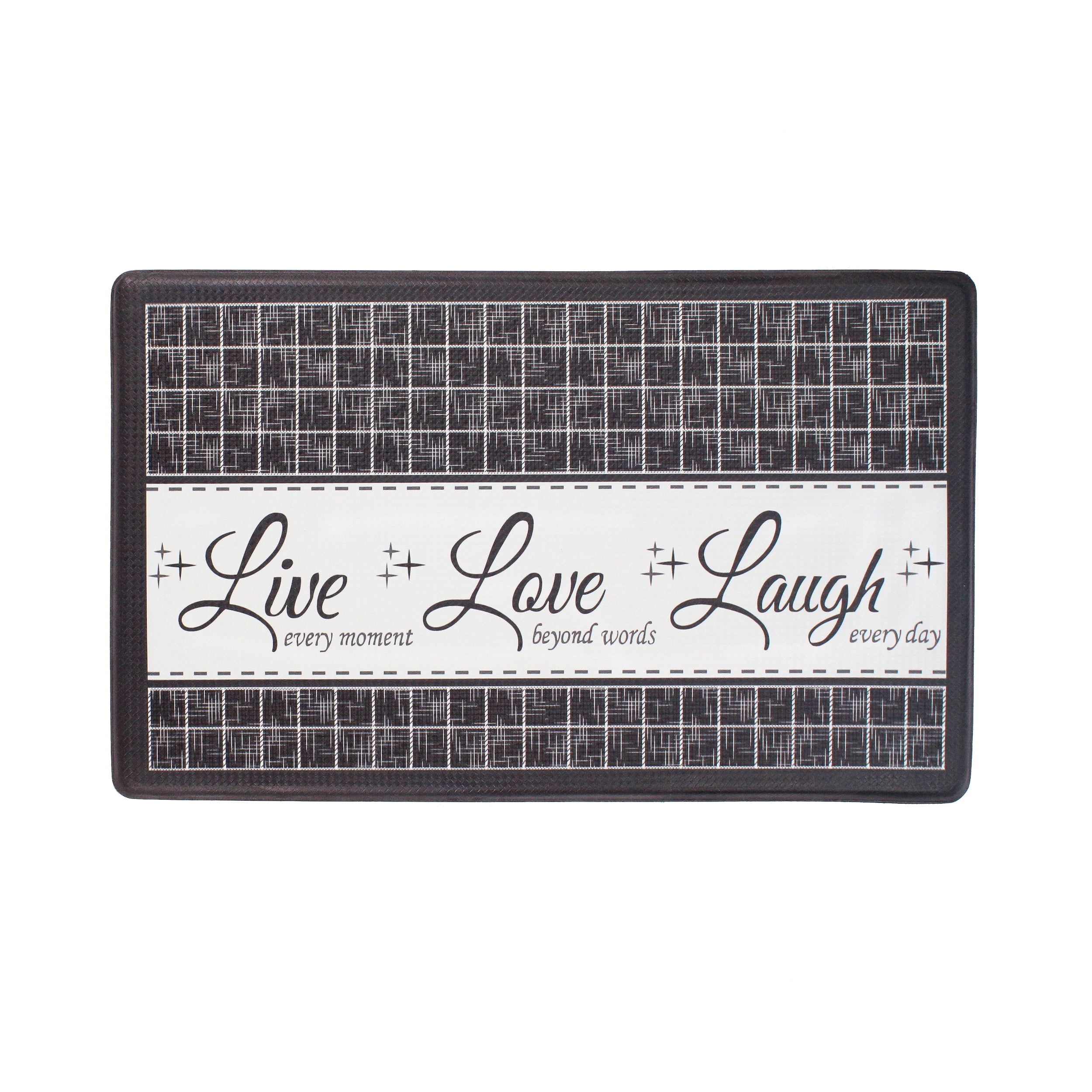 Picture of Achim ANFTMLLC12 18 x 30 in. Live Love Laugh Indoor Anti-Fatigue Mat, Charcoal