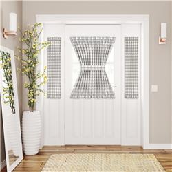 Picture of Achim BC25X40GY6 25 x 40 in. Polyester Light Filtering Rod Pocket Buffalo Check Curtain Panel&#44; Grey