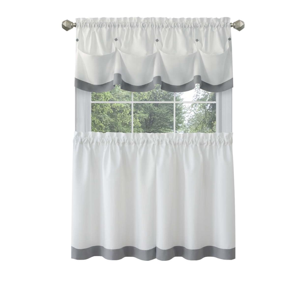 Picture of Achim LATV36GY12 58 x 36 in. Polyester Light Filtering Rod Pocket Curtain Panel&#44; Grey