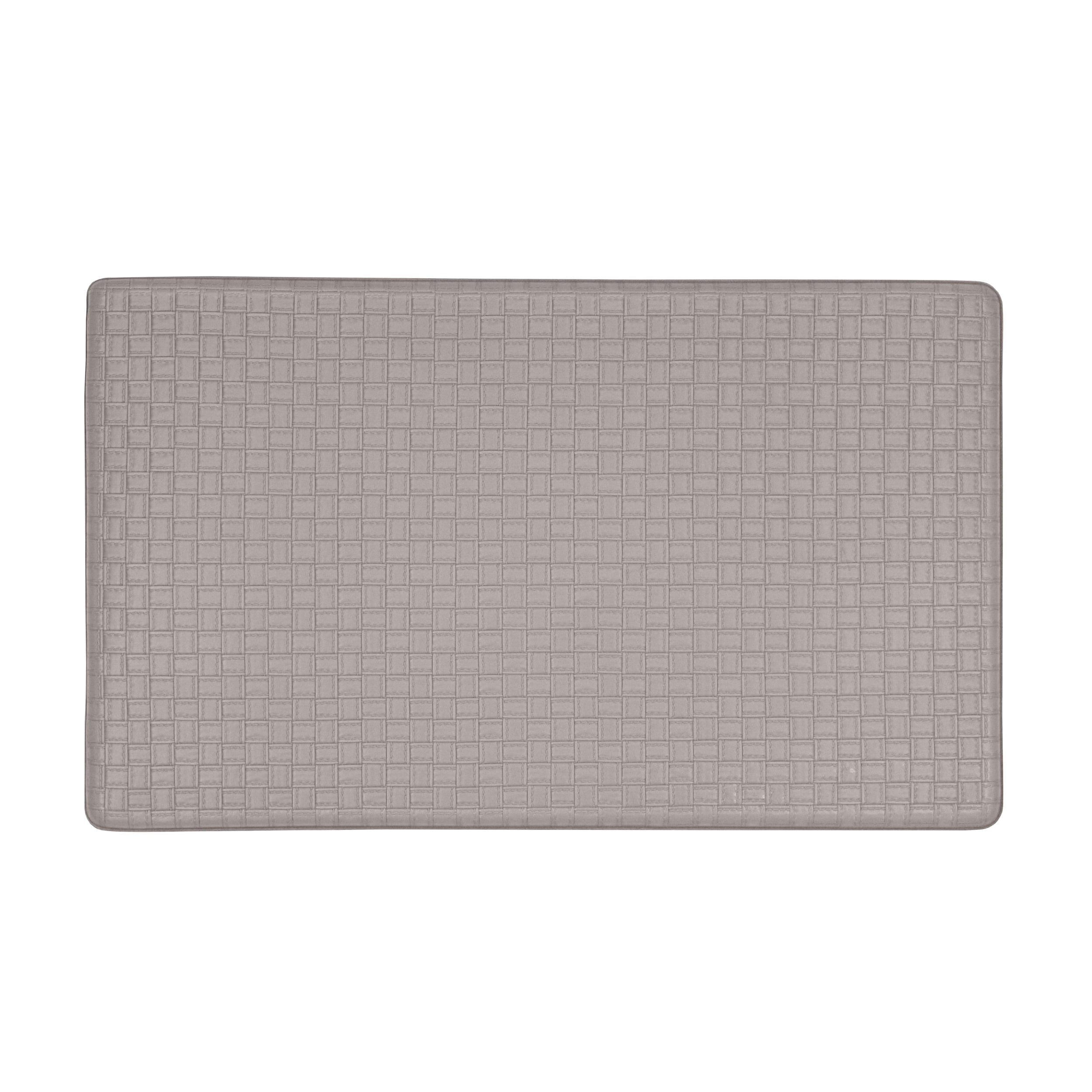 Picture of Achim AF1830GY12 18 x 30 in. Woven-Embossed Faux-Leather Anti-Fatigue Mat, Grey