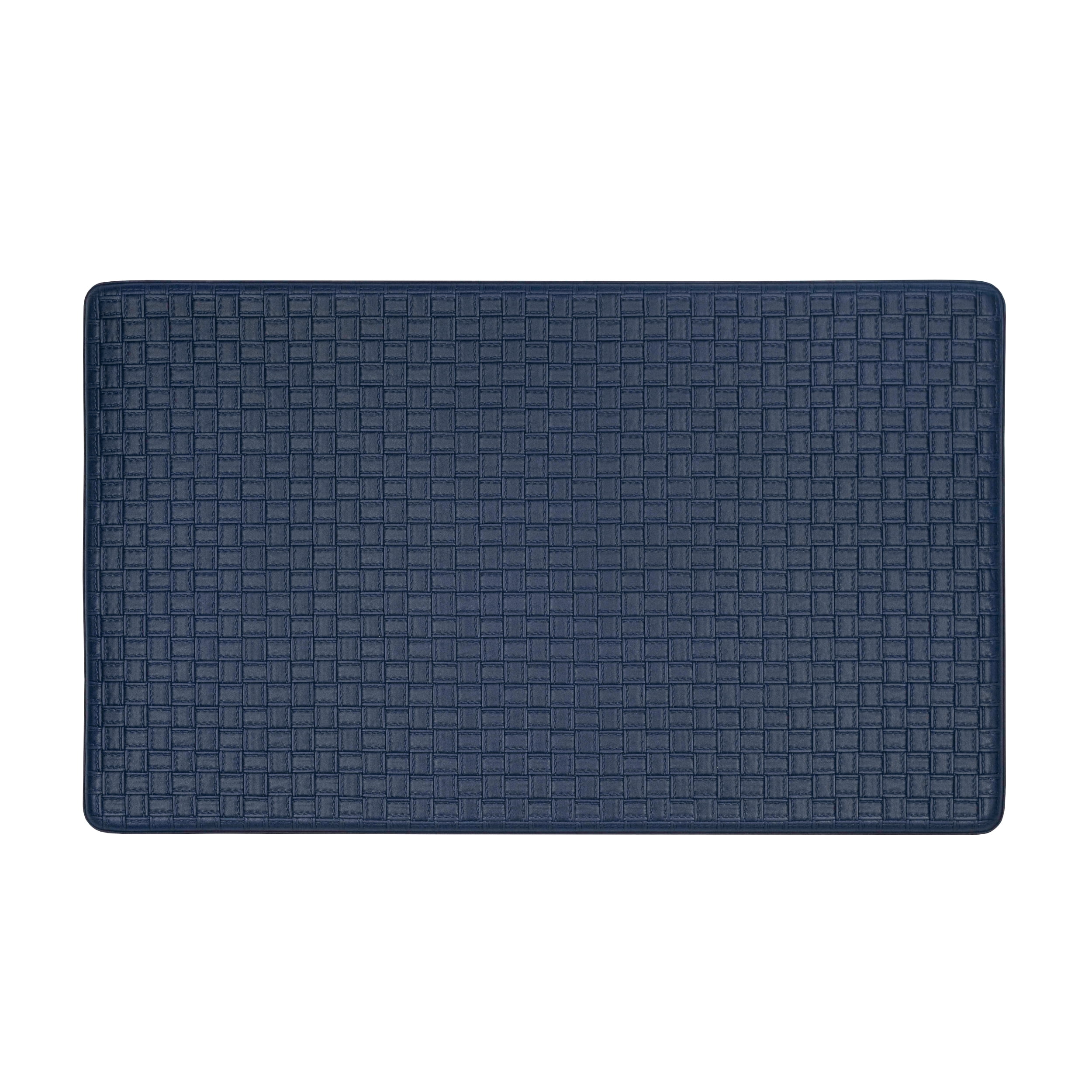 Picture of Achim AF1830NY12 18 x 30 in. Woven-Embossed Faux-Leather Anti-Fatigue Mat, Navy