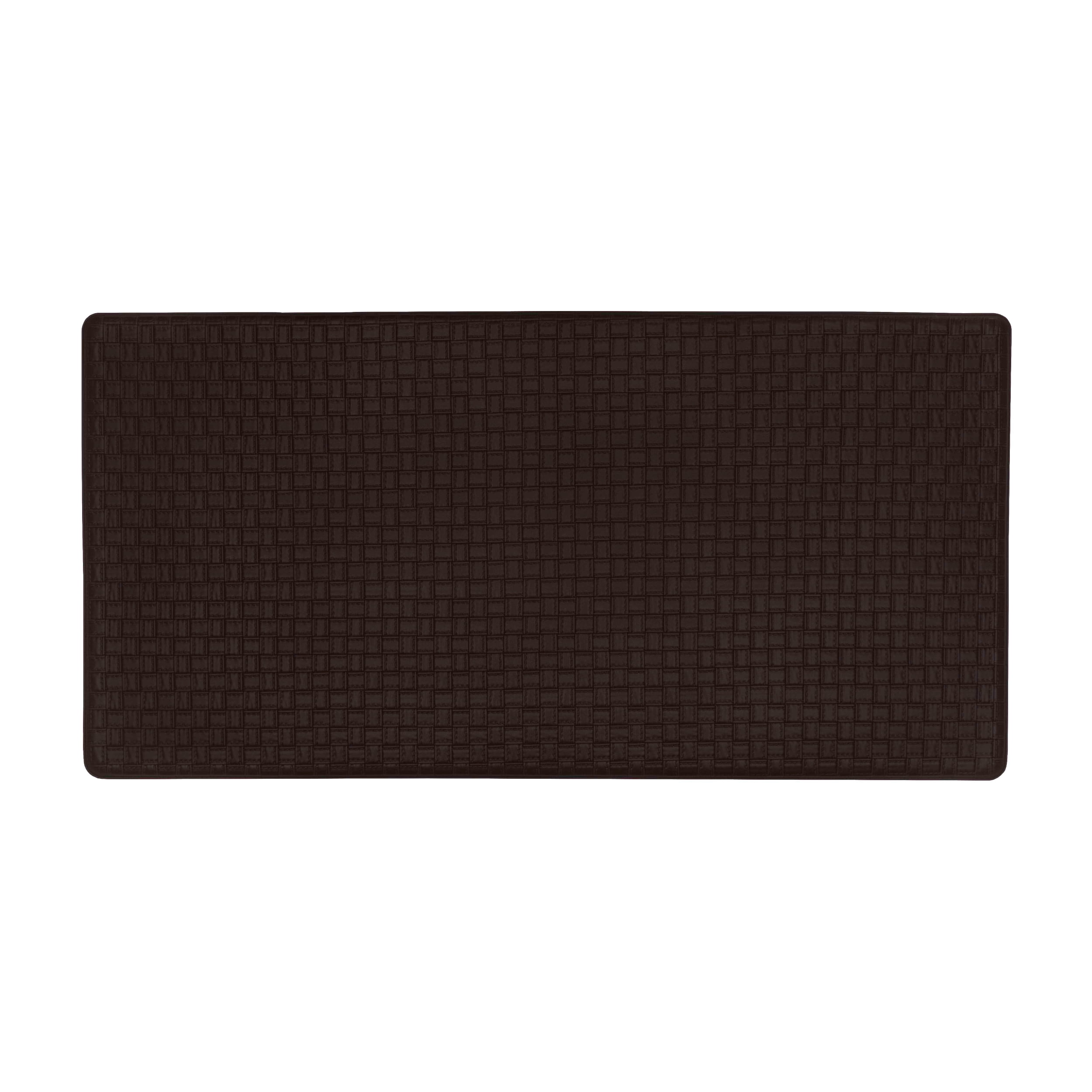 Picture of Achim AF2039BK12 20 x 39 in. Woven-Embossed Faux-Leather Anti-Fatigue Mat&#44; Black