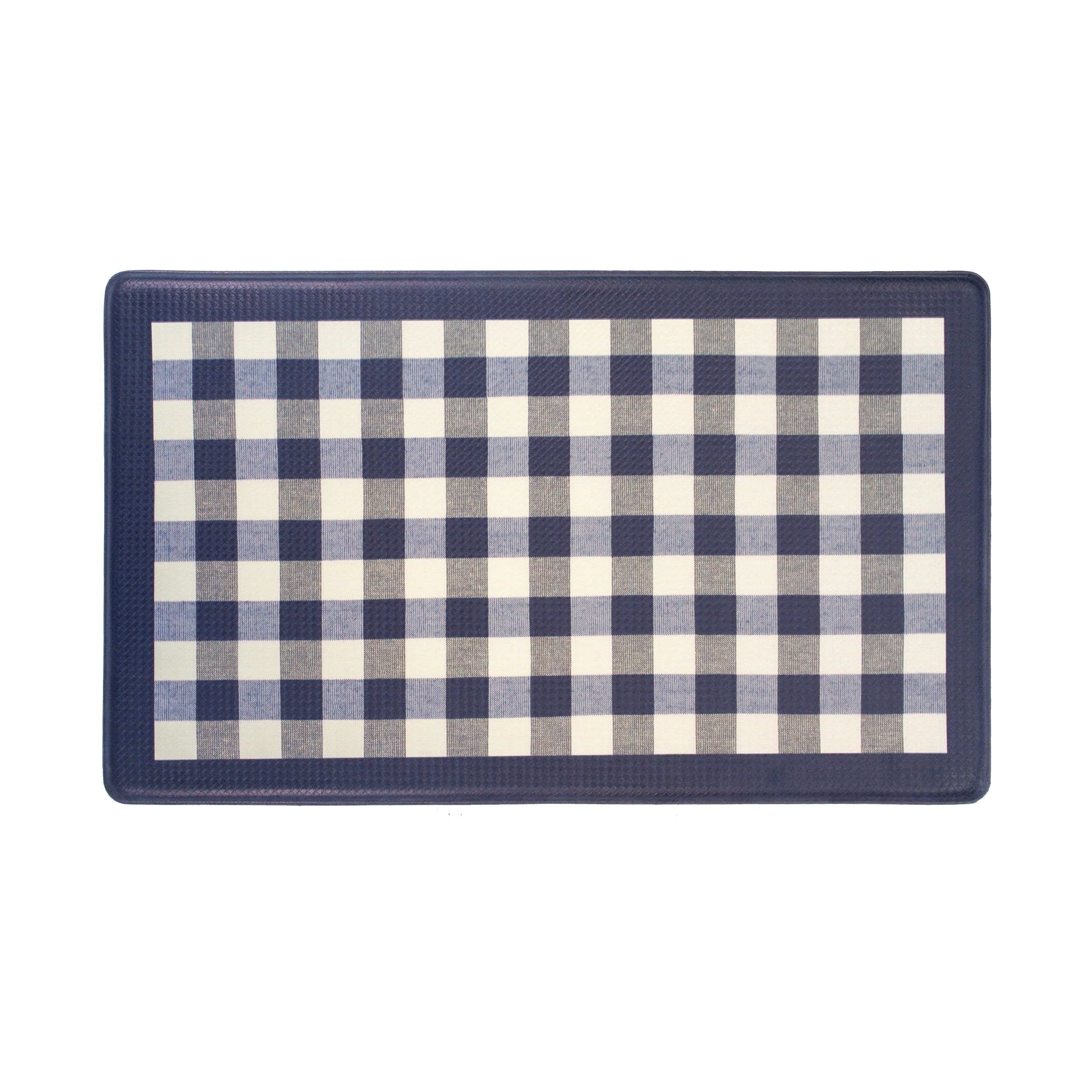 Picture of Achim ANFTMBNY12 18 x 30 in. Buffalo Check Indoor Anti-Fatigue Mat, Navy