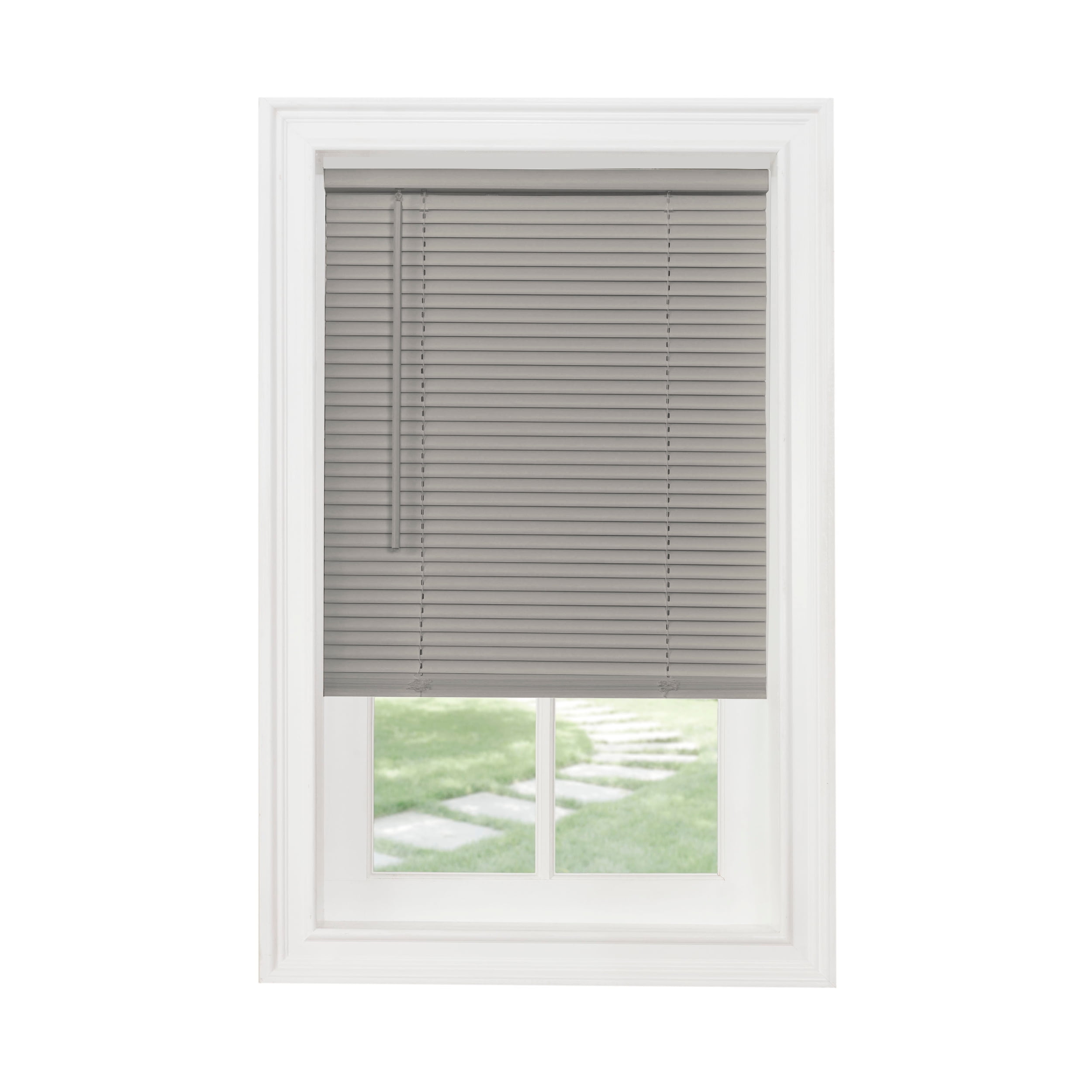 Picture of Achim MSG231GY06 31 x 64 in. GII Morningstar Cordless Light Filtering Vinyl Mini Blinds with 1 in. Slats, Grey