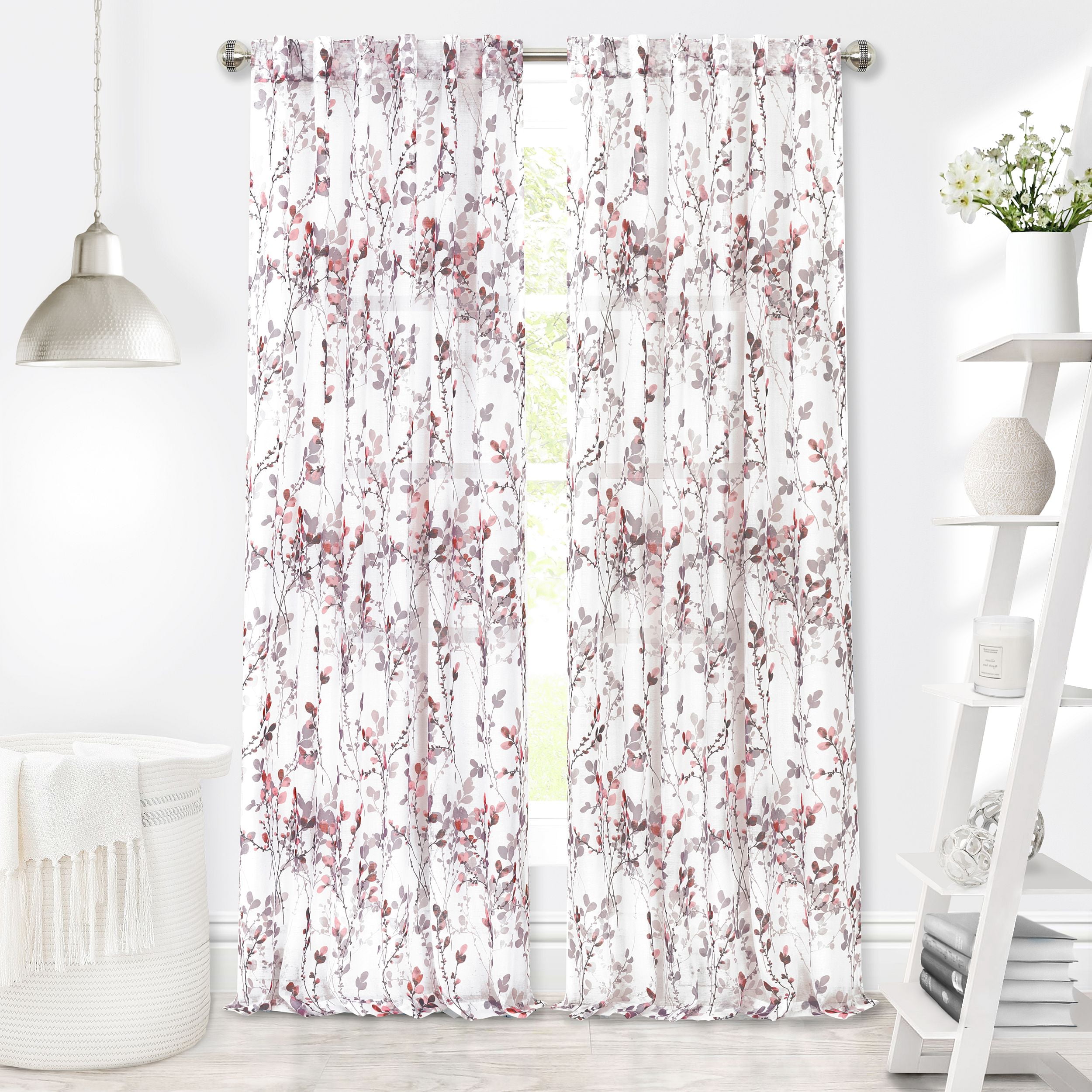 Picture of Achim MIPN63BH06 52 x 63 in. Misty Back Tab Window Curtain Panel&#44; Blush