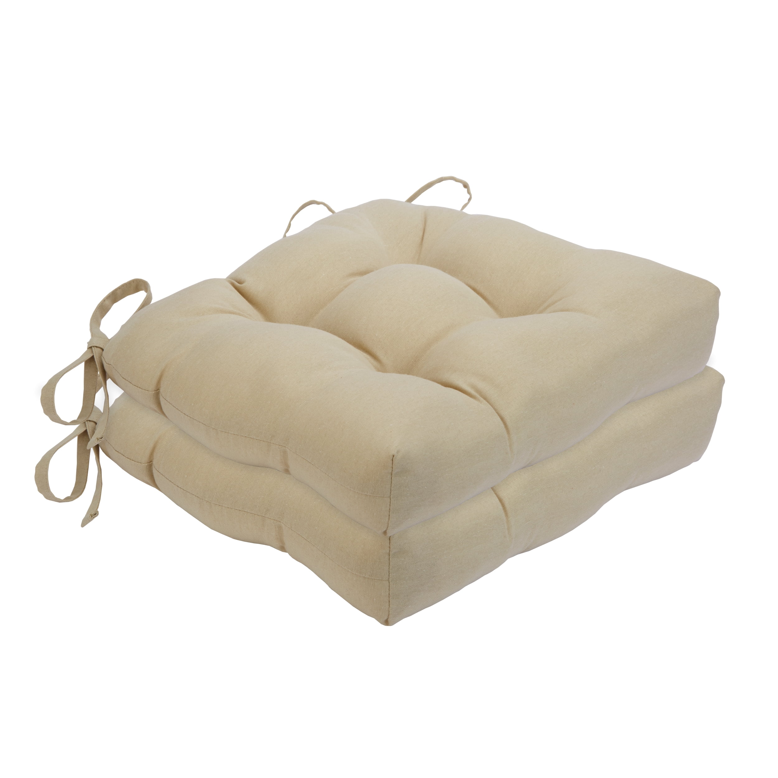 Picture of Achim CHCHPDTN14 Chase Tufted Chair Seat Cushions&#44; Tan - Set of 2