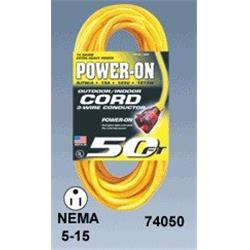 Picture of Monster AG-12350EC 50 ft. Extension Cord 4 SJTW - Yellow