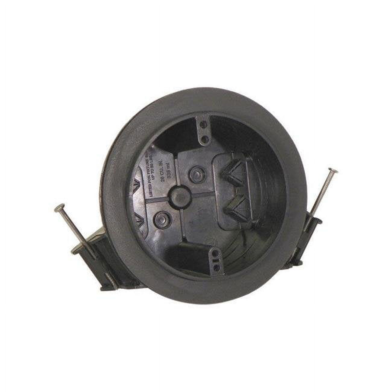 Electrical Box, 26 cu in, Ceiling Box Type, 1 Gang, Polycarbonate