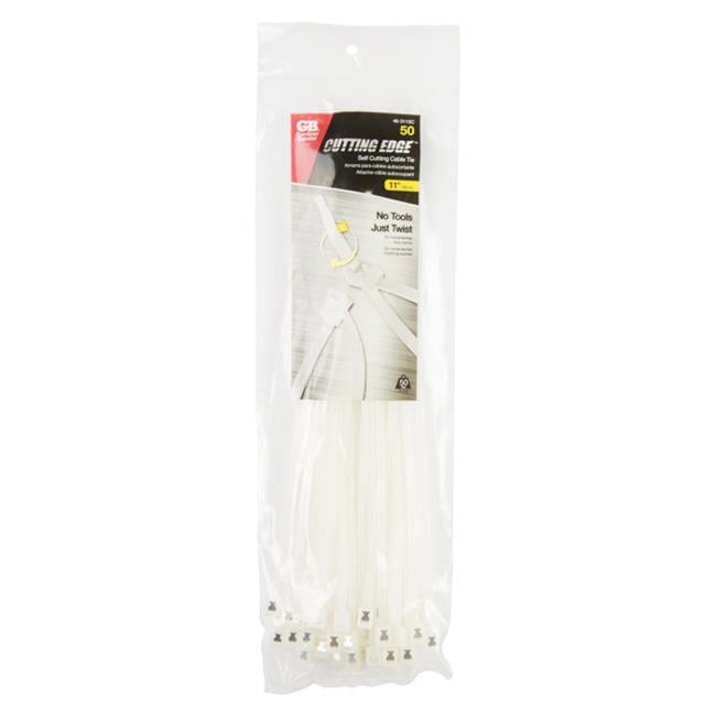 11 in. Self-cutting Natural Cable Tie - Natural - 11in.