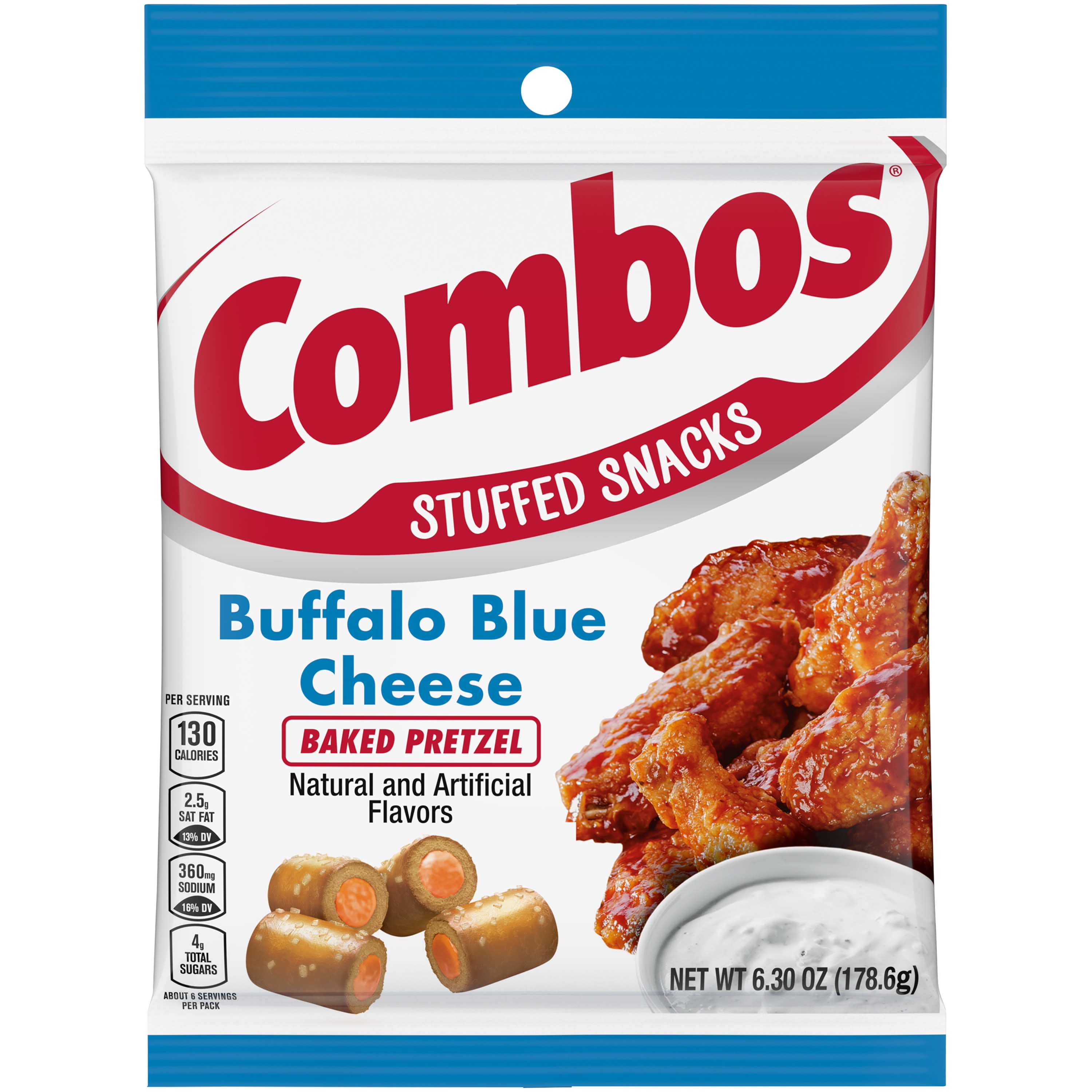 6.3 oz Combo Buffalo Blue Cheese Pretzel Baked Snacks- pack of 12