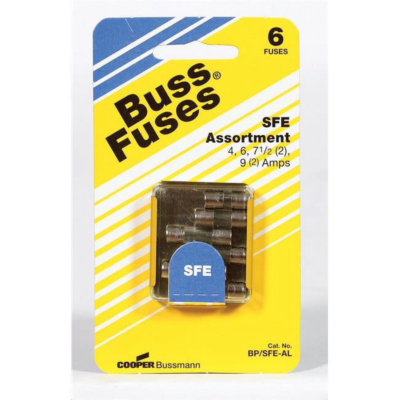 Picture of Bussmann Electrical 8196370 Safe Automotive Fast-Acting Glass-Tube Fuses- pack of 5