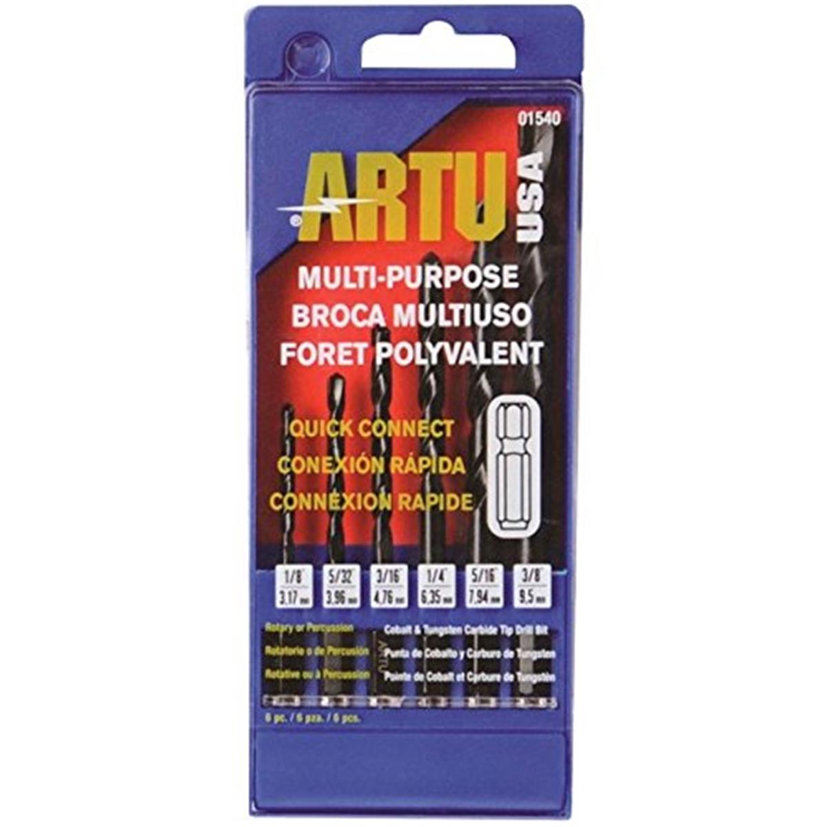 Picture of Artu USA 2497295 Quick Connect Multi-Purpose Drill Bit Set  