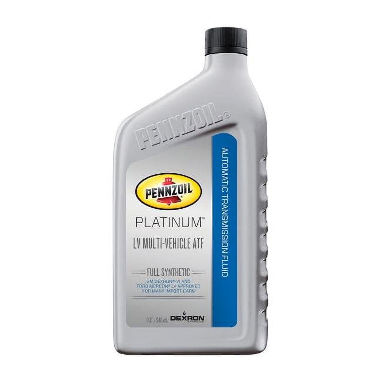1 qt Platinum LV Multi-Vehicle Automatic Transmission Fluid  Case of 6- pack of 6