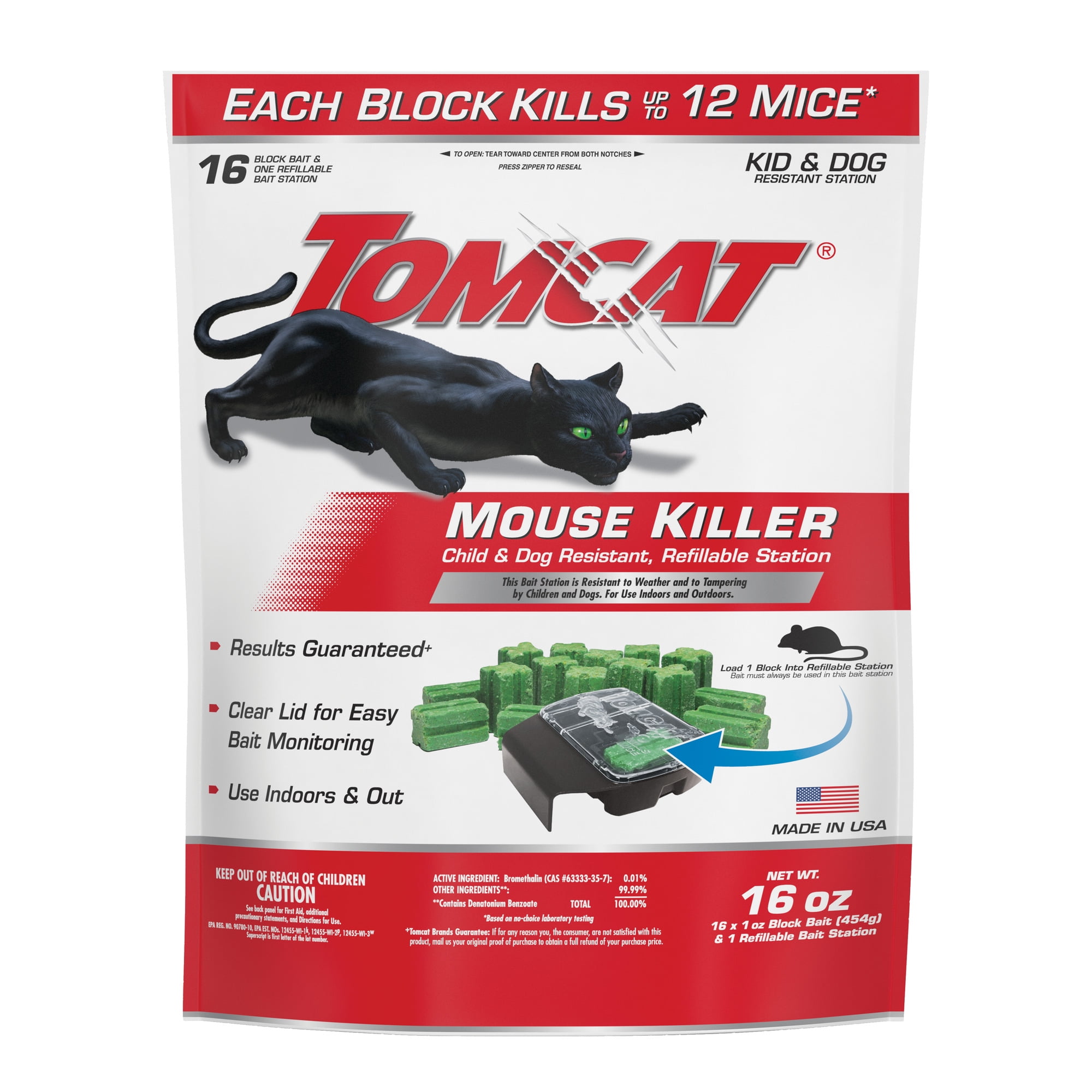 7566888 1 oz Refillable Bait Station for Mice