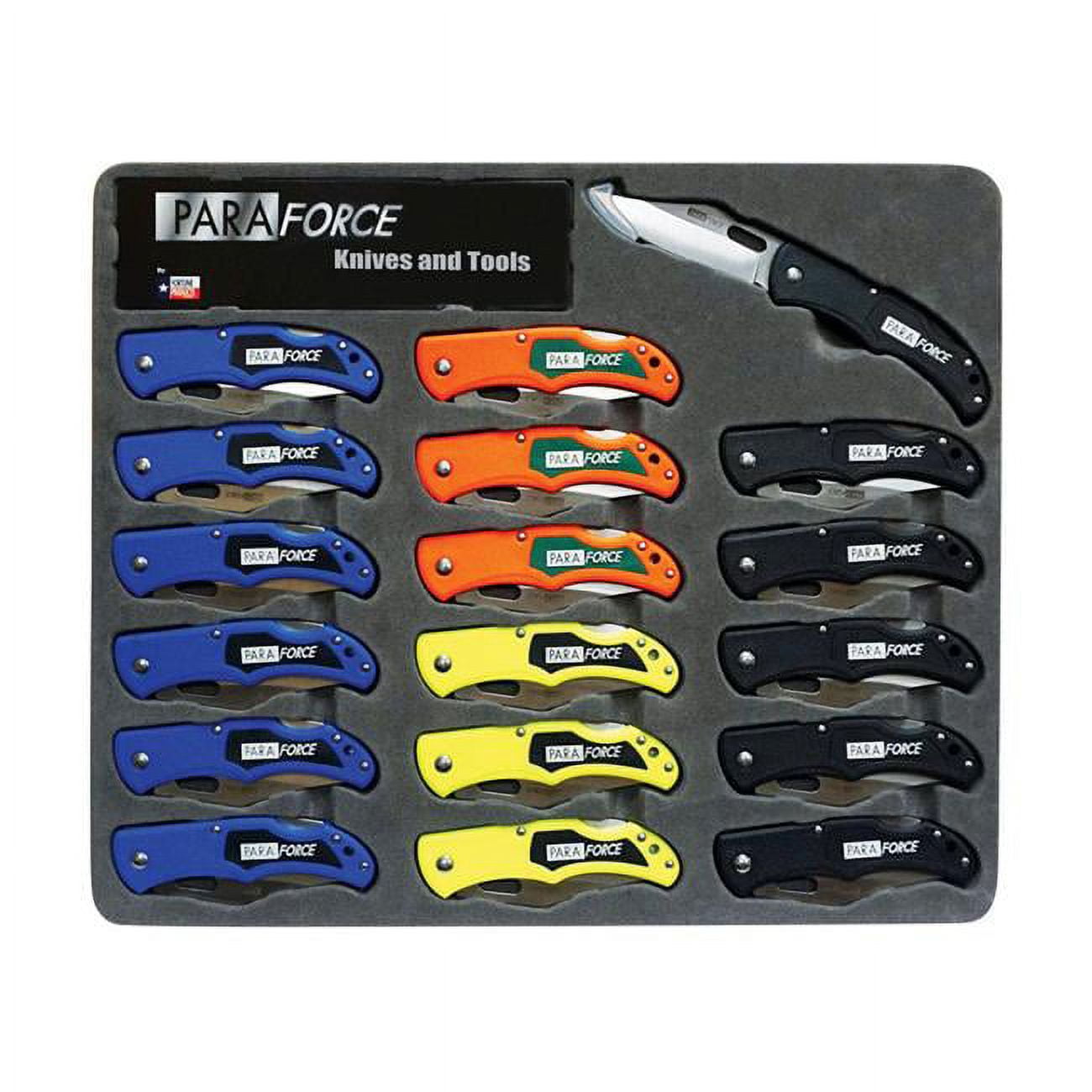 Picture of Accusharp 9622499 Paraforce Folding Knife Assorted - pack of 18