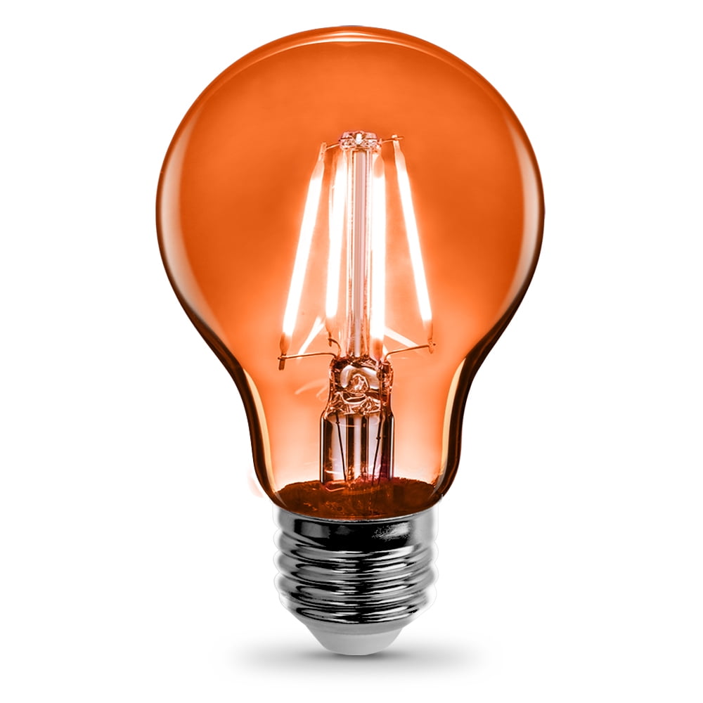 3.6 watt A-Line A19 Filament LED Bulb  Orange