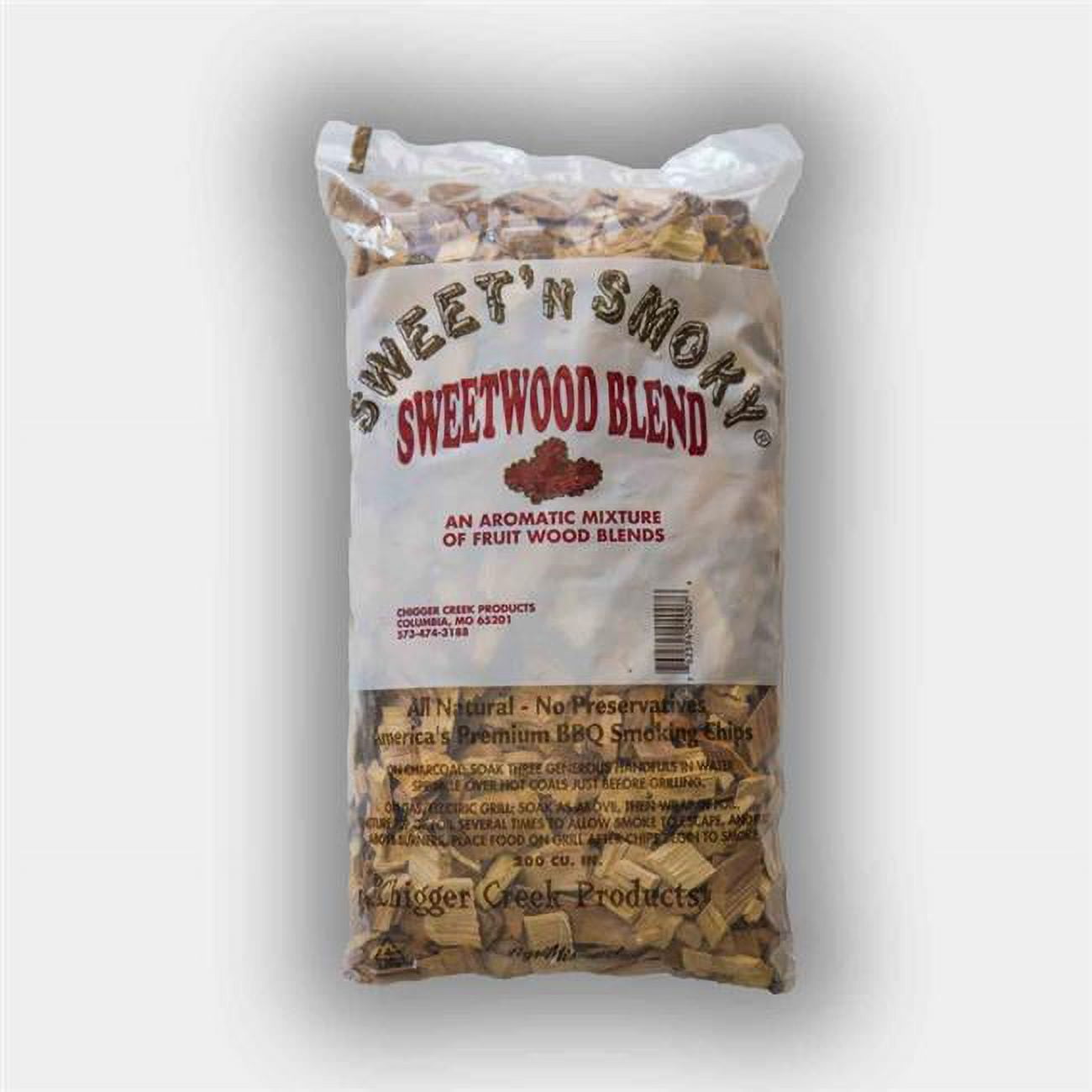 Picture of Chigger Creek 8685166 200 cu. in. Sweet N Smoky Sweetwood Wood Smoking Chips
