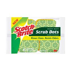Picture of 3M 1750090 2.6 x 4.4 in. Scotch-Brite Dots Fiber Heavy Duty Scrub Sponge  