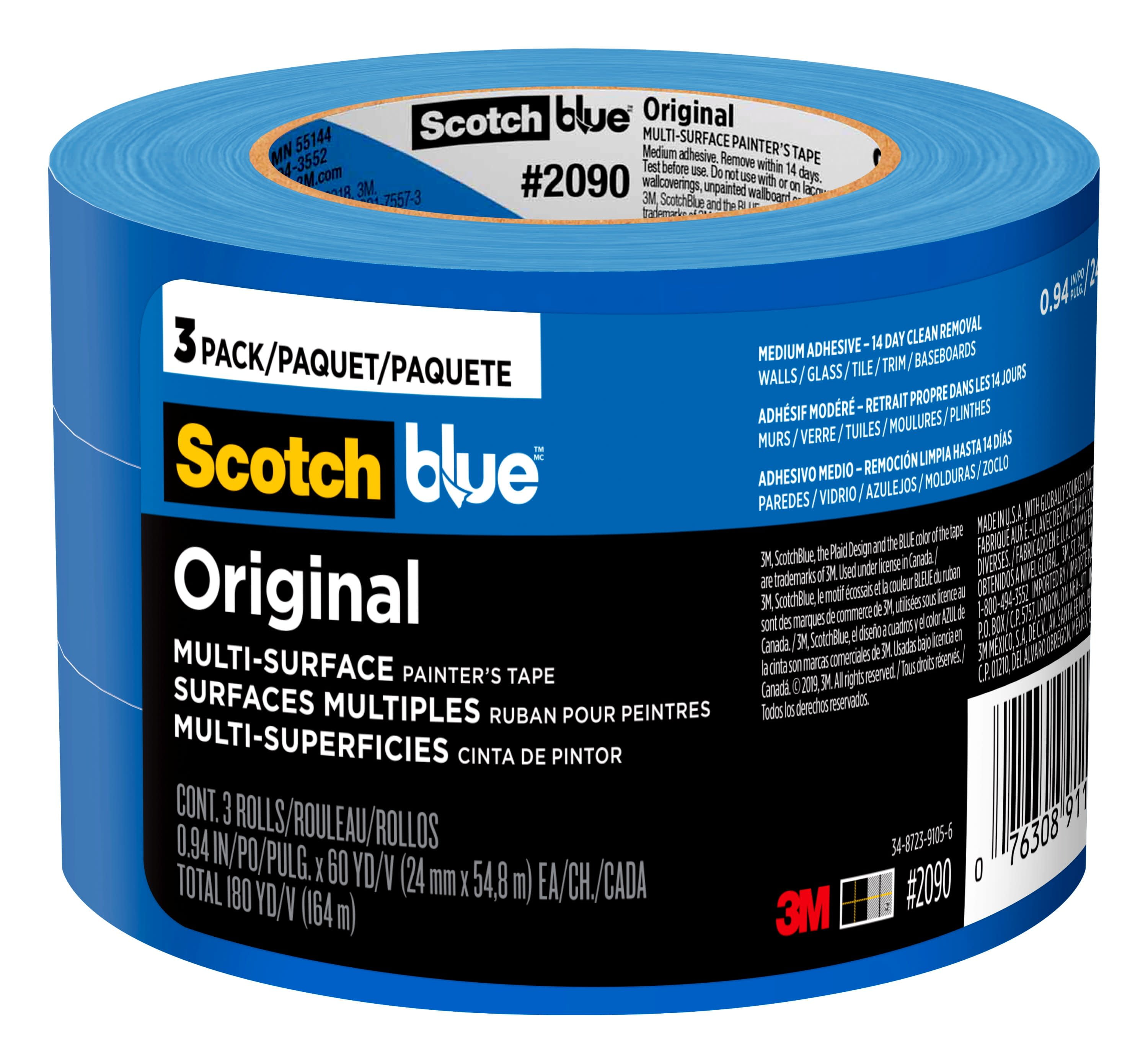 Picture of 3M 1666452 0.94 x 60 Yard Scotch Blue General Purpose Painters Tape Blue  