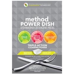 Picture of Method 1696582 Power Dish Lemon Mint Scent Dishwasher Detergent Packs  