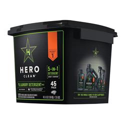 Picture of Hero Clean 1693126 45 Pack Juniper Scent High Efficiency Pod Laundry Detergent- pack of 4