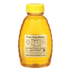 Picture of World Honey Market 9301284 16 oz Orange Blossom Pure Raw Honey Bottle - pack of 12
