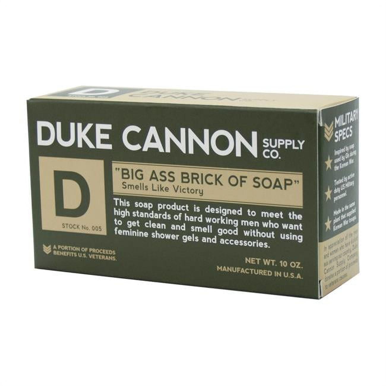 Picture of Big Ass Brick of Soap 9414392 10 oz Duke Cannon Bar Soap Smells Like Victory Scent