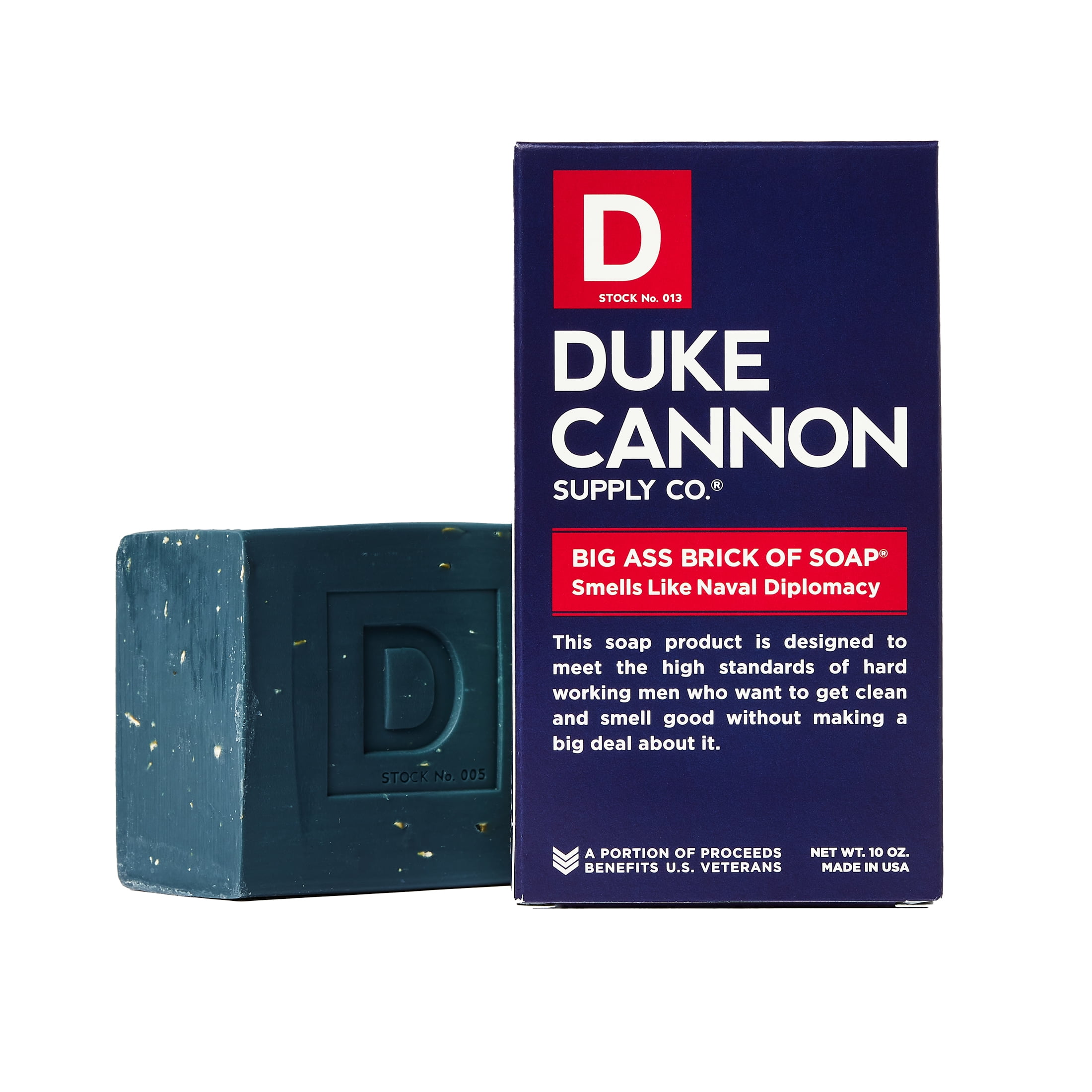 Picture of Big Ass Brick of Soap 9414319 10 oz Duke Cannon Bar Soap Naval Supremacy Scent