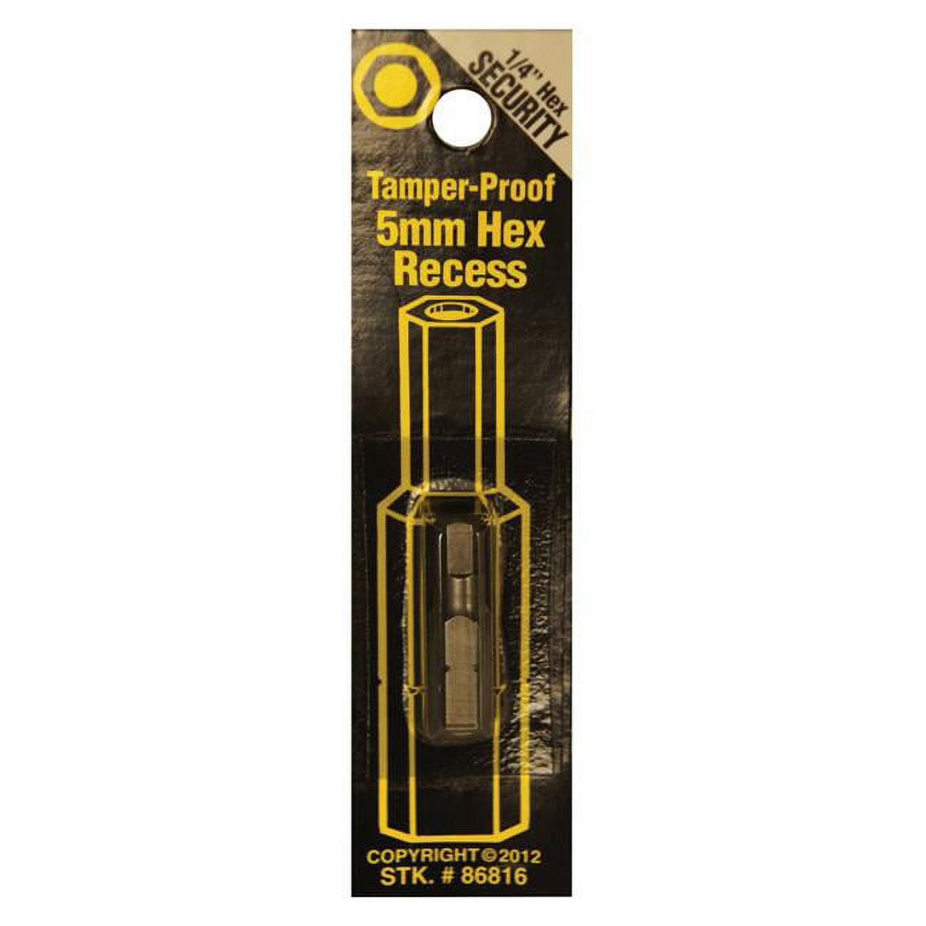 Best Way Tools Hex 5 mm X 1 in. L Tamper-Proof Security Bit Carbon Steel 1 pc