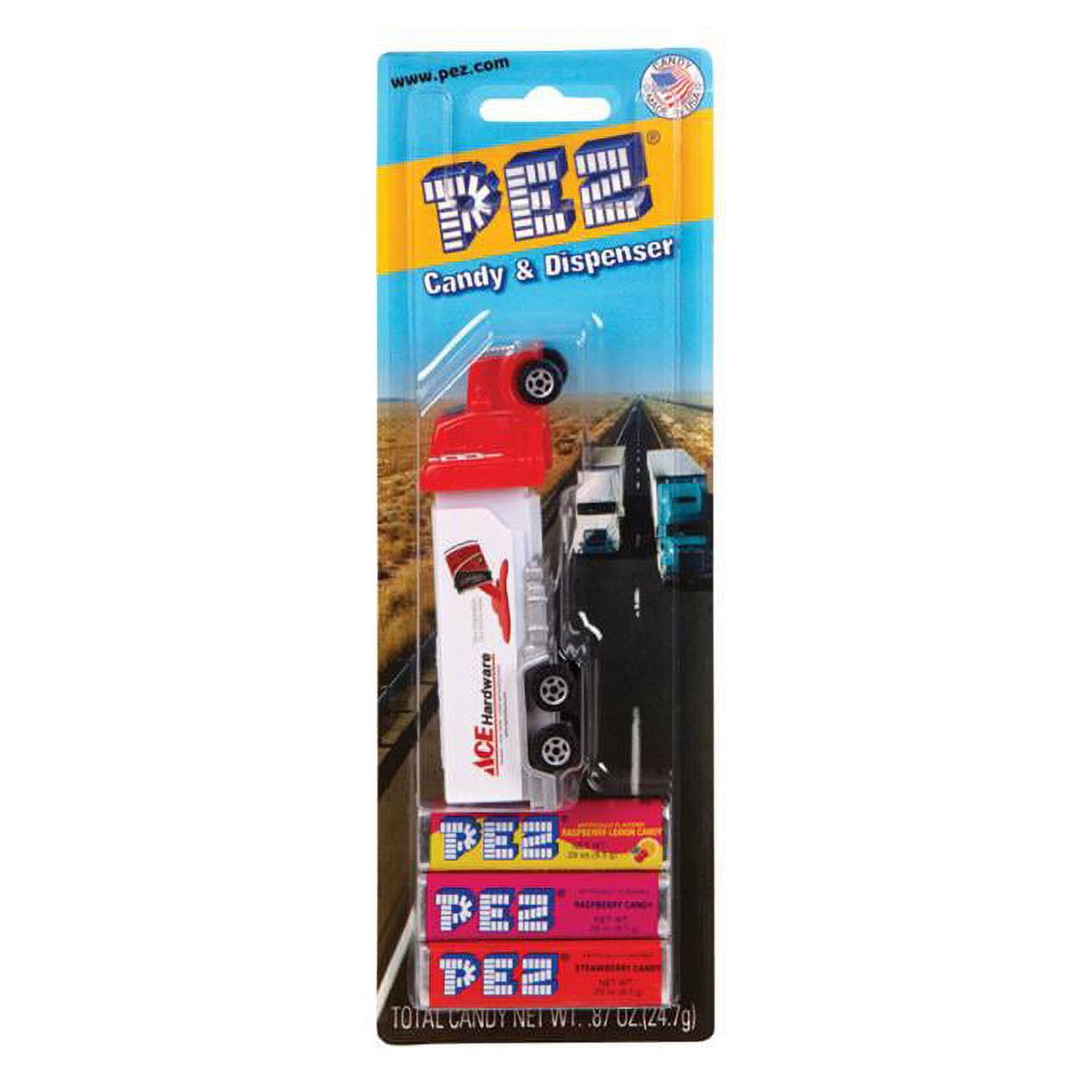 6184568 0.87 in. Ace Truck Assorted Candy & Dispenser - pack of 12 -  PEZ Candy