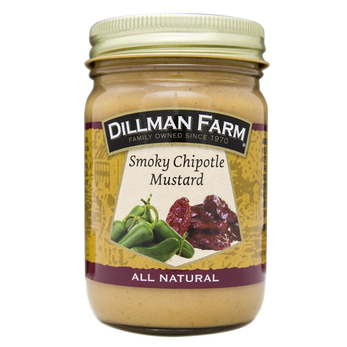 Picture of Dillman Farm 9390675 13 oz Smokey Chipotle Mustard Jar