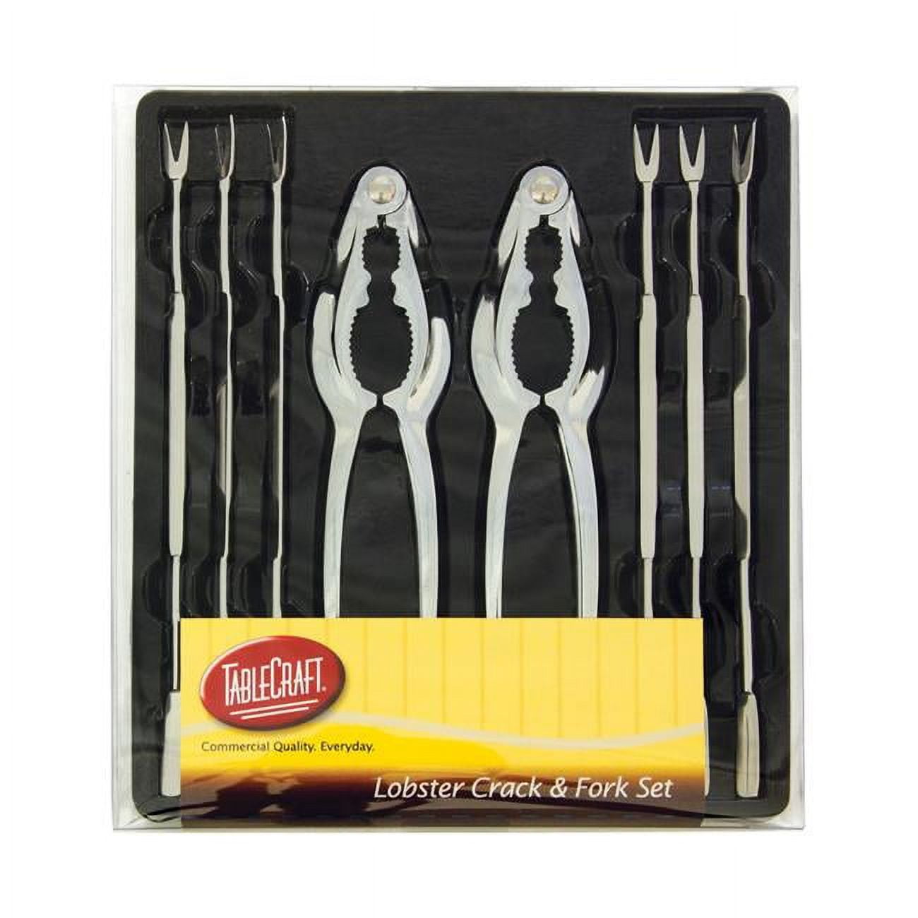 Picture of Tablecraft 6505606 Lobster Crack &amp; Fork Set  Steel &amp; Zinc Silver