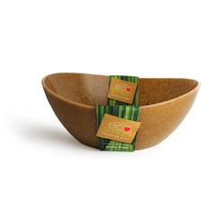 Picture of Ecosmart 6417174 7 qt. Brown Poly-Flax Oval Serving Bowl