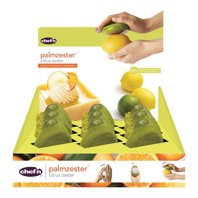 Picture of Chef N 6504385 Palmzester Citrus Zester  Plastic - Green - pack of 9