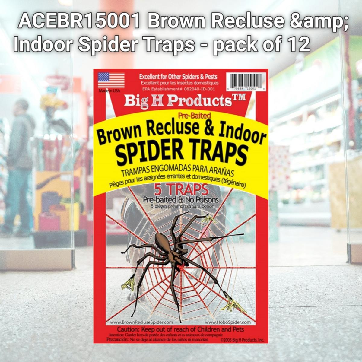 Picture of Big H Products ACEBR15001 Brown Recluse &amp; Indoor Spider Traps - pack of 12