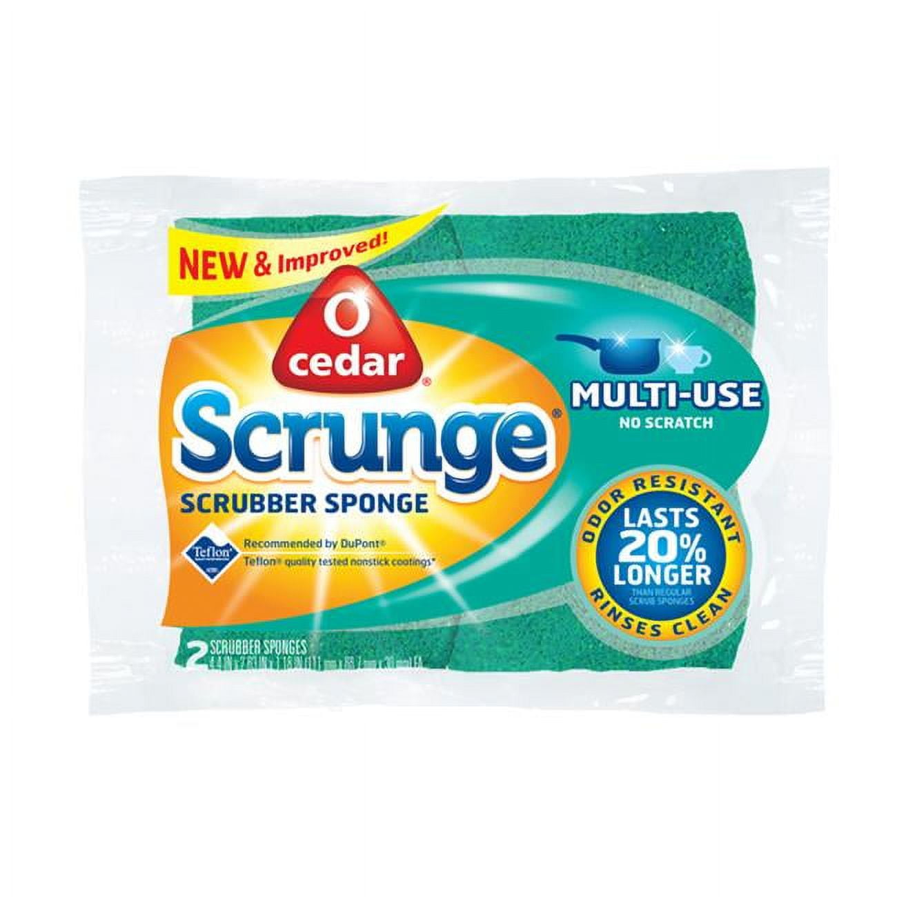 7.5 x 5 in. Scrunge Cellulose No Scratch Sponge