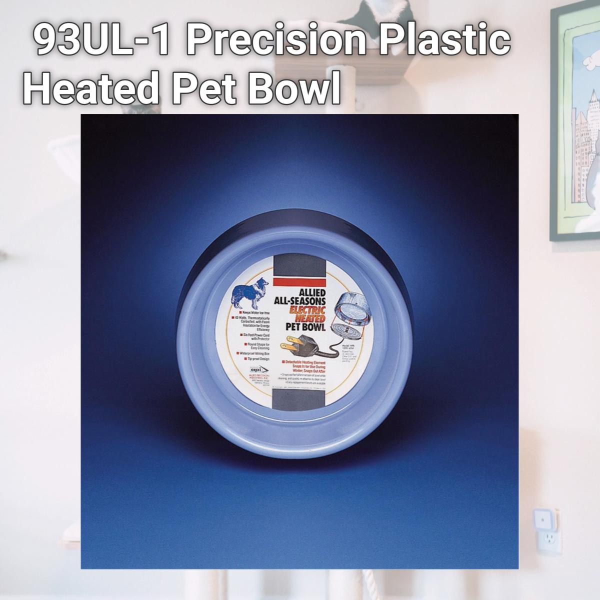 Picture of Allied 93UL-1 Precision Plastic Heated Pet Bowl