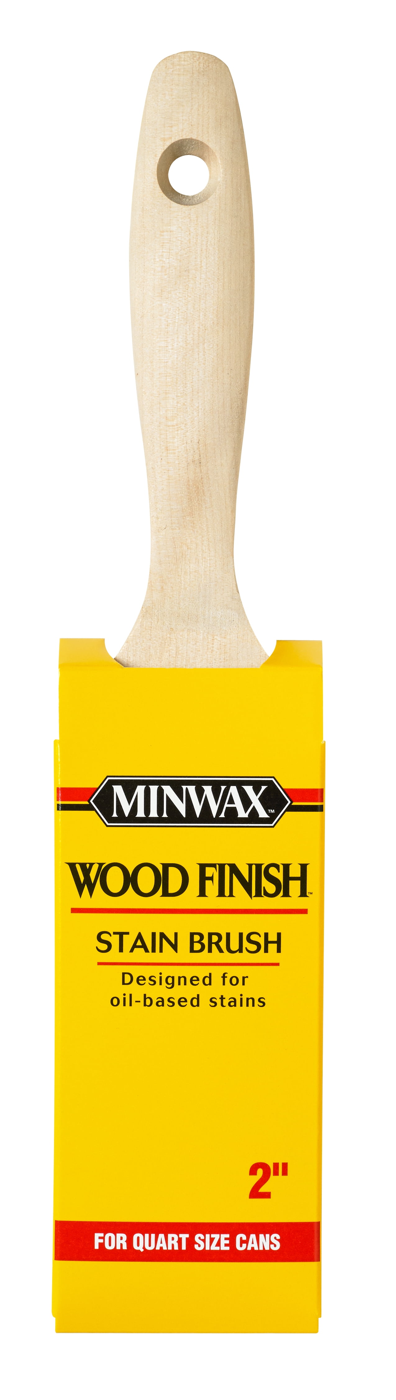 2 in. Wood Finish Flat White China Bristle Oil-Based Stain Brush