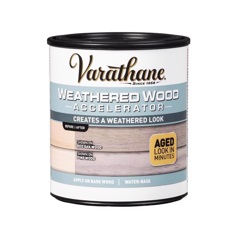 1 qt. Weathered Wood Accelerator Water-Based Wood Stain Gray